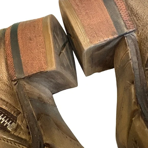 A.S. 98 Cadmus Distressed Leather Motorcycle Boot, Sz 41 - Picture 12 of 16